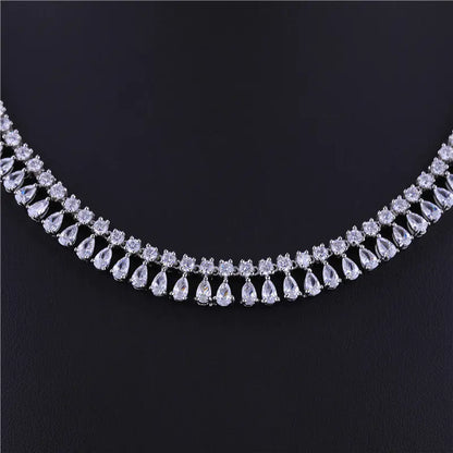 Classic Jewelry Set: Teardrop Earrings & Necklace