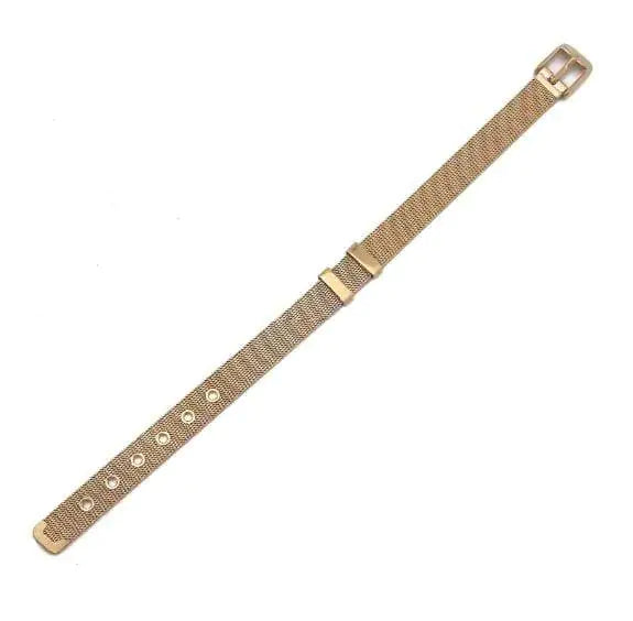 Stainless Steel Slider Bracelet - Gold