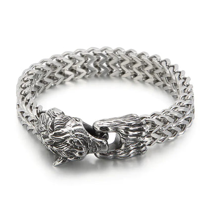 Vintage Stainless Steel Animal Series Jewelry Bracelet